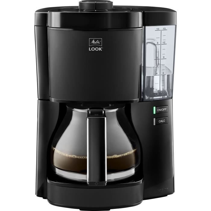 MELITTA Coffee Maker - Look V Glass 1025-02 - 1.25 L - 1080W - Black