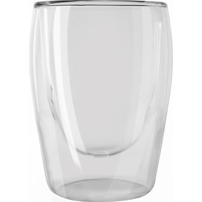 MELITTA Set of 2 Espresso Glasses - 80 ml Clear - Borosilicate