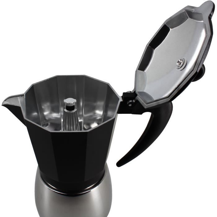 MENASTYL Italian Coffee Maker - 3935072 - Aluminum - 12 cups - Suitable for all hobs including induction