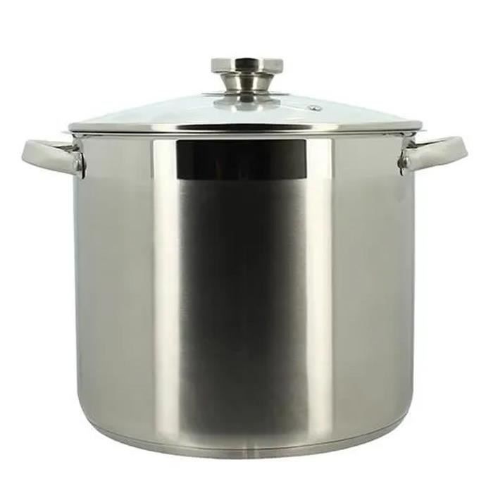 MENASTYL Stockpot with Lid - Stainless Steel - 9 Liters - 4615455