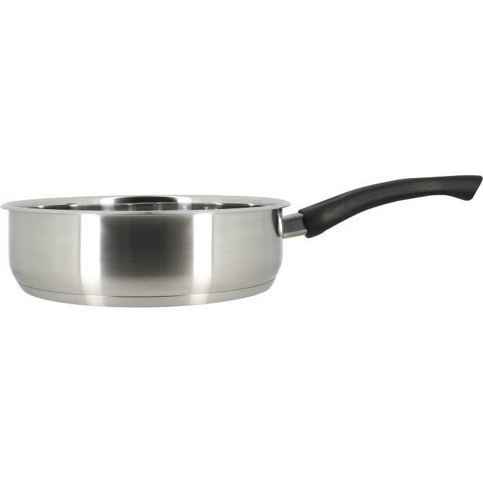 MENASTYL Sauté Pan - Stainless Steel - 28 cm - Suitable for All Hobs Including Induction - 6020248