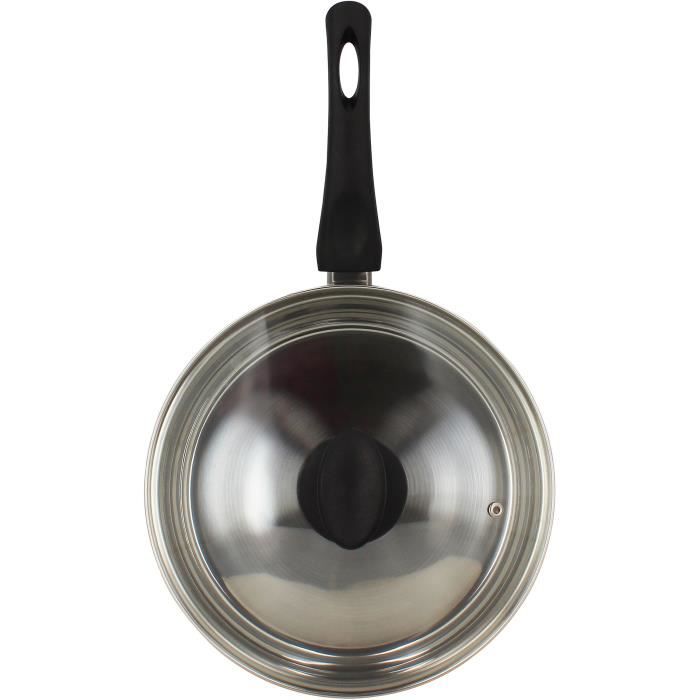 MENASTYL Sauté Pan - Stainless Steel - 28 cm - Suitable for All Hobs Including Induction - 6020248