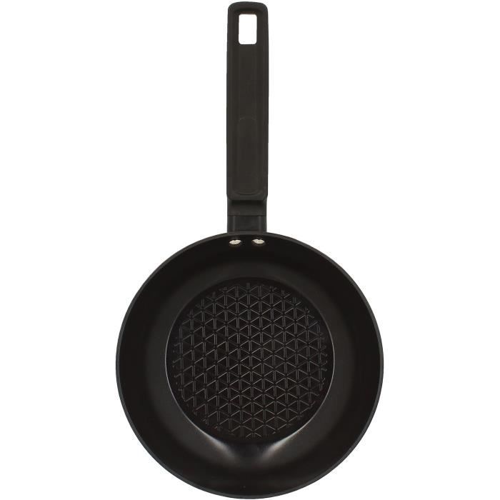MENASTYL Frying Pan - Forged Aluminum - Black - 20 cm - Suitable for all hobs