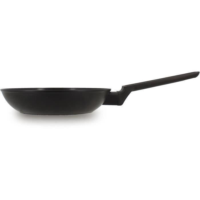 MENASTYL Frying Pan - Forged Aluminum - Black - 20 cm - Suitable for all hobs