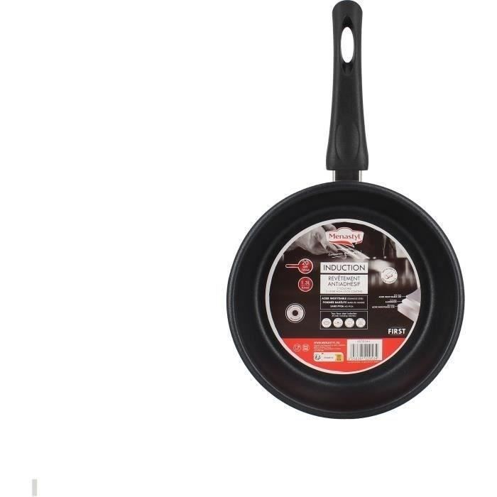 MENASTYL Frying Pan - Stainless Steel - 20 cm - Suitable for all hobs