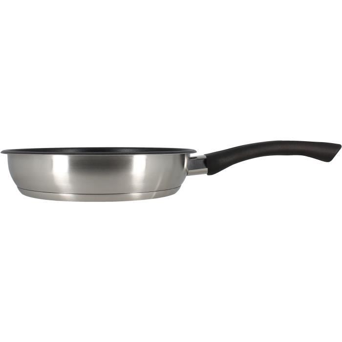 MENASTYL Frying Pan - Stainless Steel - 20 cm - Suitable for all hobs