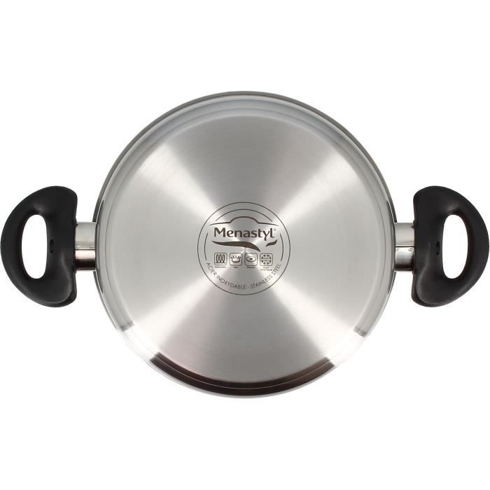 MENASTYL Casserole Dish - Stainless Steel - 20 cm - 6020255