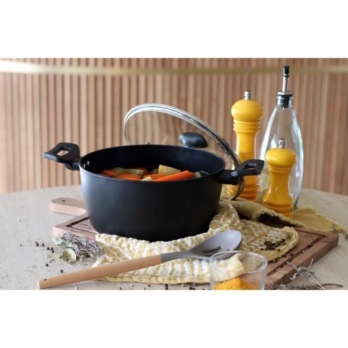 MENASTYL Casserole Dish - Forged Aluminum - 24 cm - Black - 6020647