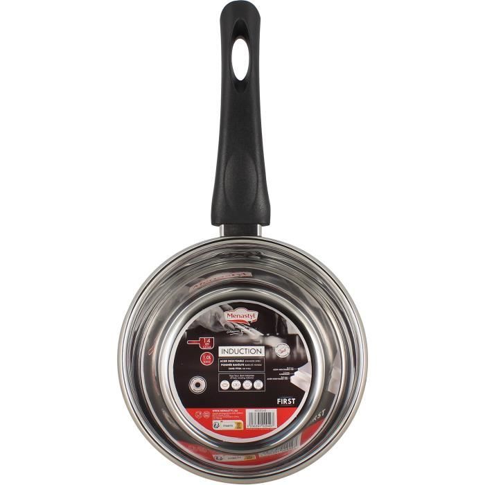 MENASTYL 6020240 Saucepan - Stainless Steel - 14 cm - Suitable for All Hobs Including Induction