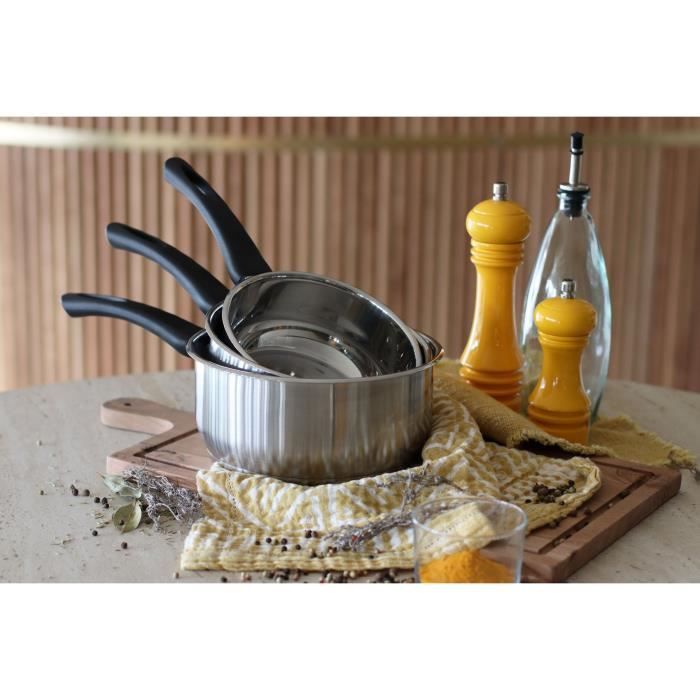 MENASTYL 6020240 Saucepan - Stainless Steel - 14 cm - Suitable for All Hobs Including Induction