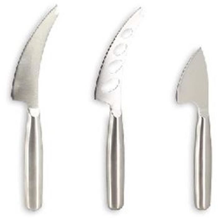 MENASTYL Acacia Wood Cutting Board with 3 Stainless Steel Cheese Knives - Rectangular