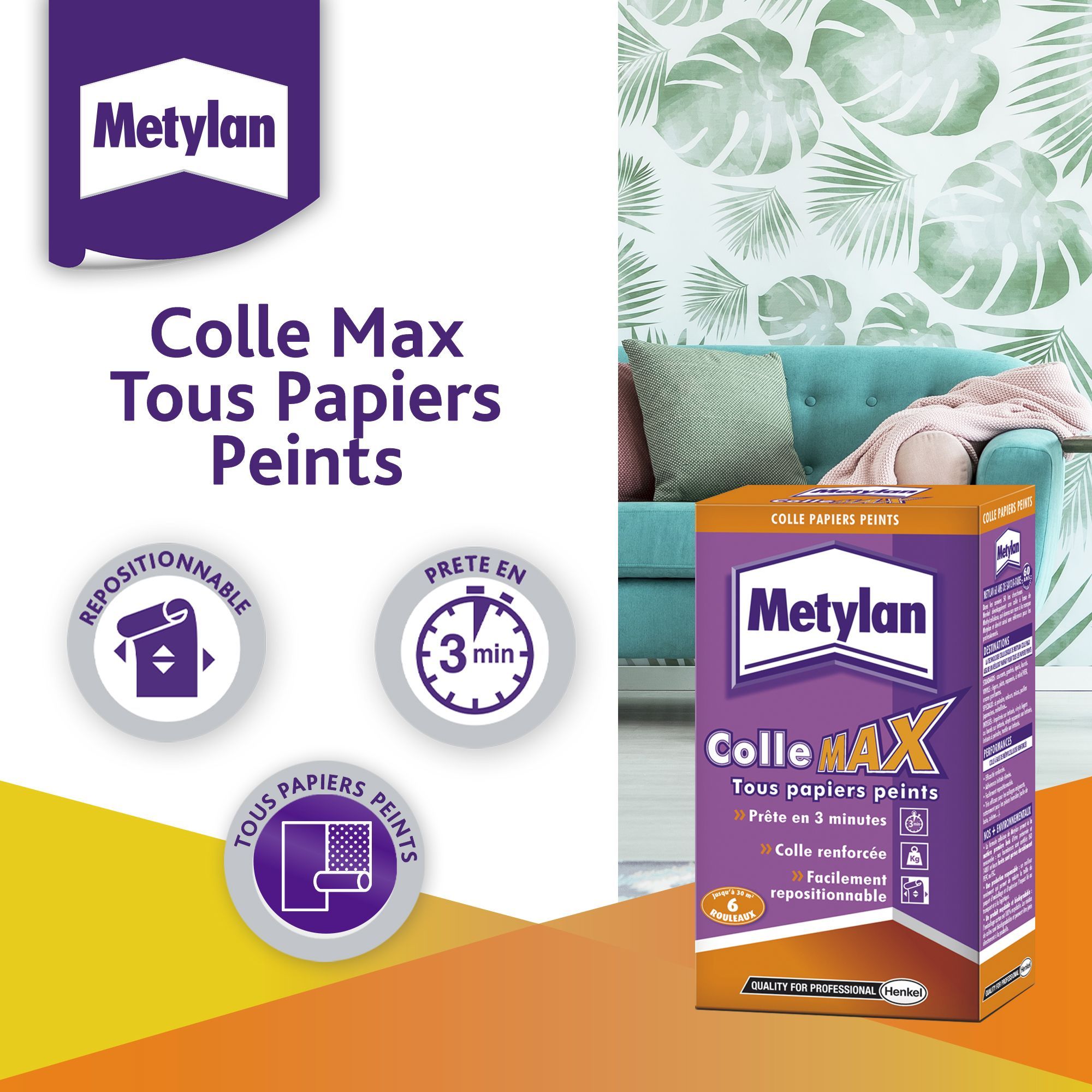 METYLAN Max Wallpaper Paste - 200 g Pack - Suitable for All Types of Wallpaper