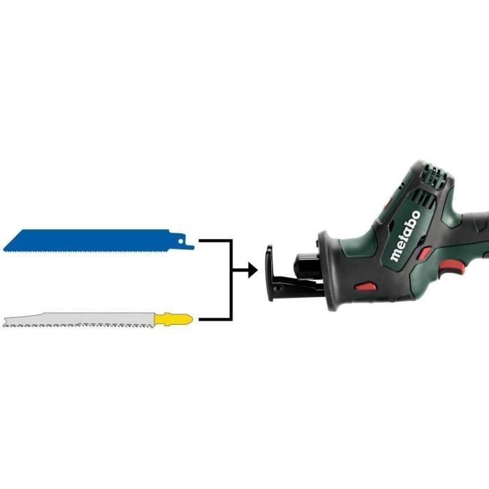 METABO Cordless Saber Saw - SSE 18 LTX Compact - 18 V - MetaBOX 145