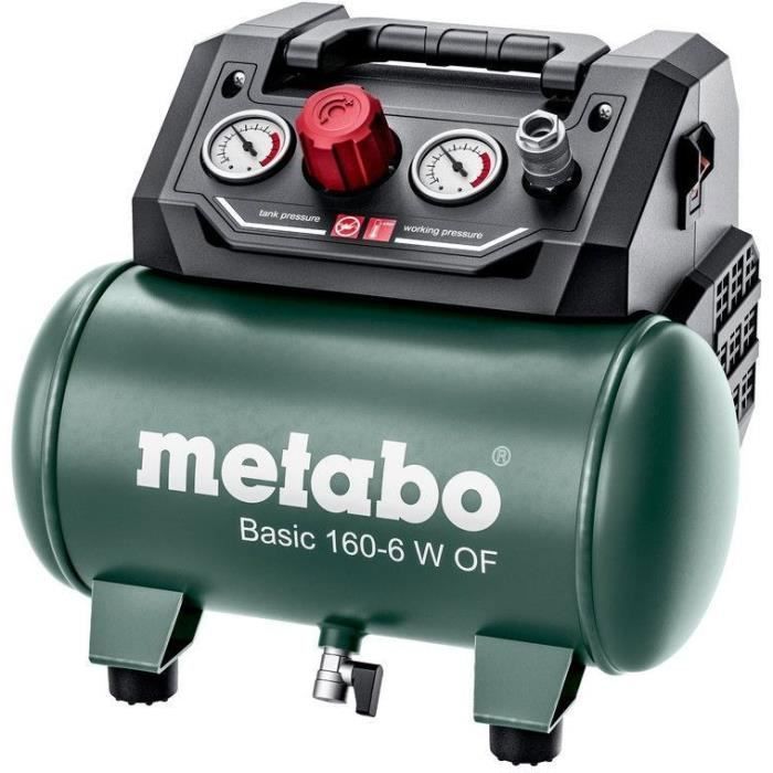 METABO Compressor - Basic 160-6 W OF - 6 Litres - 900 W - 8 bar