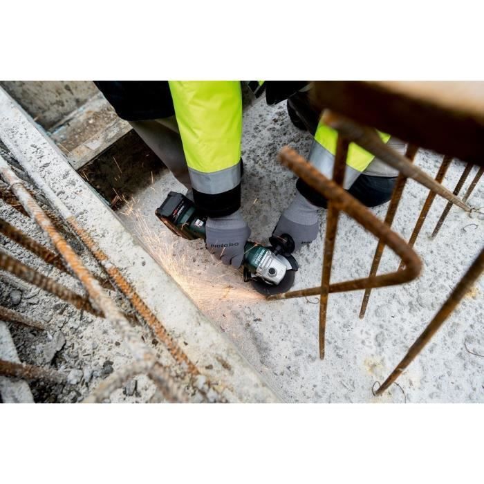 METABO Cordless Angle Grinder W 18 L 9-125 - 18V - MetaBOX 165 L