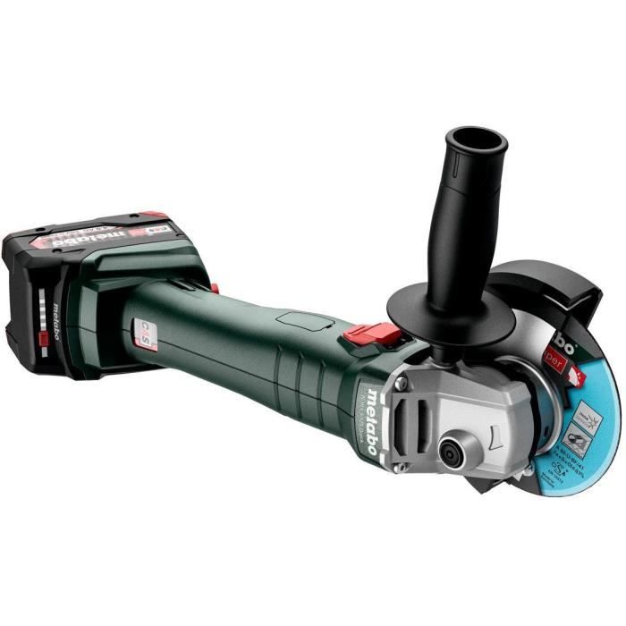 METABO Cordless Angle Grinder W 18 L 9-125 - 18V - MetaBOX 165 L