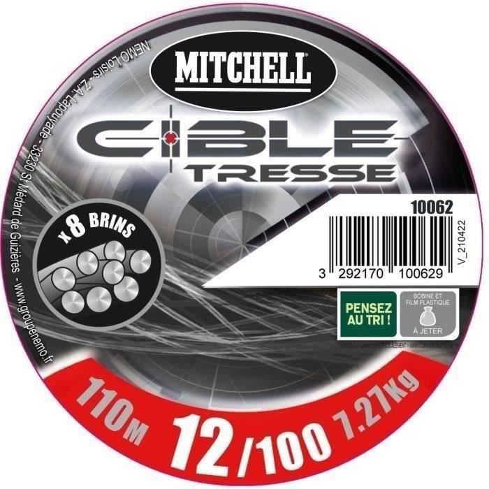 MITCHELL Grey Braid 8 Strands - 110 m - 15/100