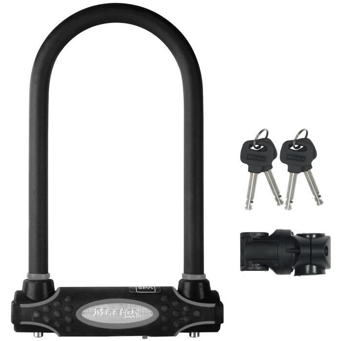 MASTER LOCK U-Lock - 8195EURDPROCOLWR - Hardened Steel, Key, Red