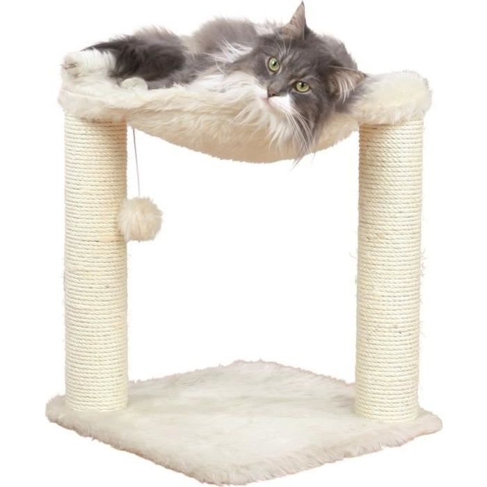 TRIXIE Cat Tree Scratching Post Hammock - 50 cm - Cream