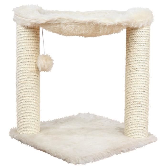 TRIXIE Cat Tree Scratching Post Hammock - 50 cm - Cream