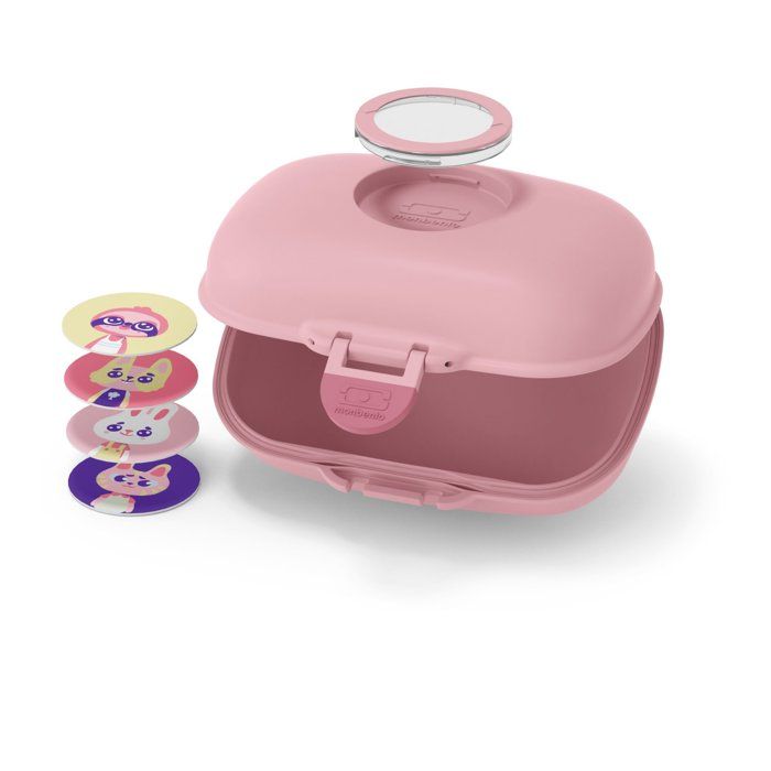 Lunch Box - MONBENTO - Airtight Snack Box - MB Gram Rose Blush