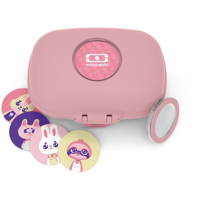 Lunch Box - MONBENTO - Airtight Snack Box - MB Gram Rose Blush