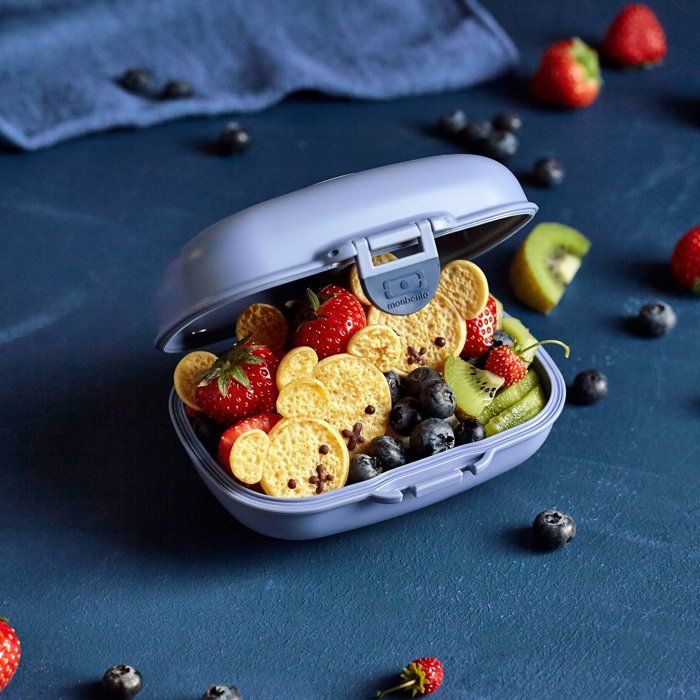 Lunch Box - MONBENTO - Airtight Snack Box - MB Gram Infinity Blue