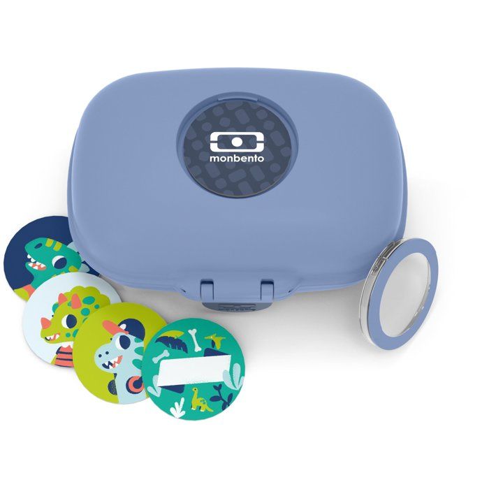 Lunch Box - MONBENTO - Airtight Snack Box - MB Gram Infinity Blue