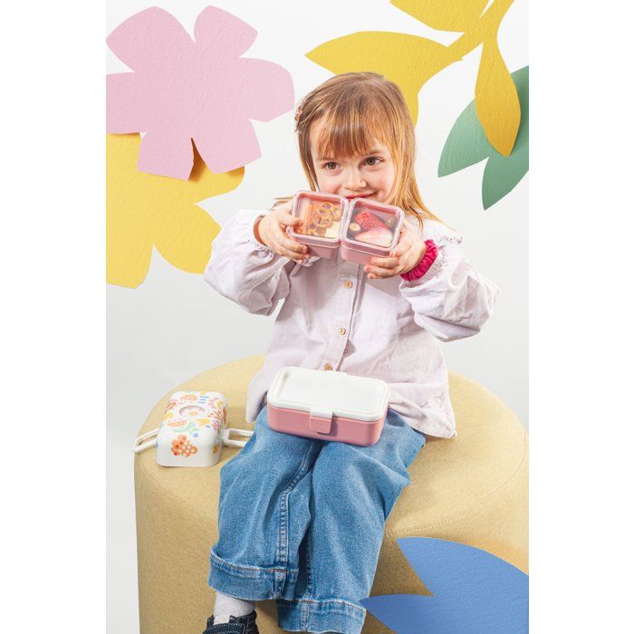 MONBENTO Children's Lunch Box - 3 Compartments - 500 ml - MB Tresor Papercut