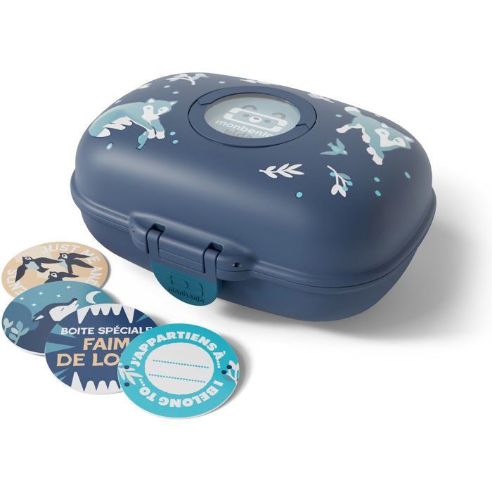 MONBENTO Lunch Box - MB Gram Wolf - Airtight Snack Box - 600 ml