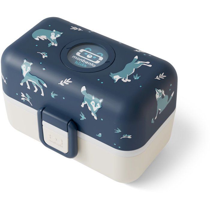 MONBENTO Children's Lunch Box - MB Tresor Wolf - 3 Compartments - BPA Free - 800 ml