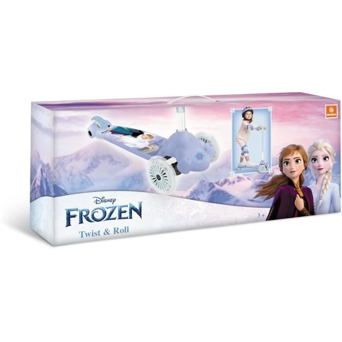 MONDO Frozen 3-Wheel Inverted Scooter - Ideal for Ages 3 and Up