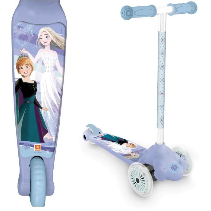 MONDO Frozen 3-Wheel Inverted Scooter - Ideal for Ages 3 and Up