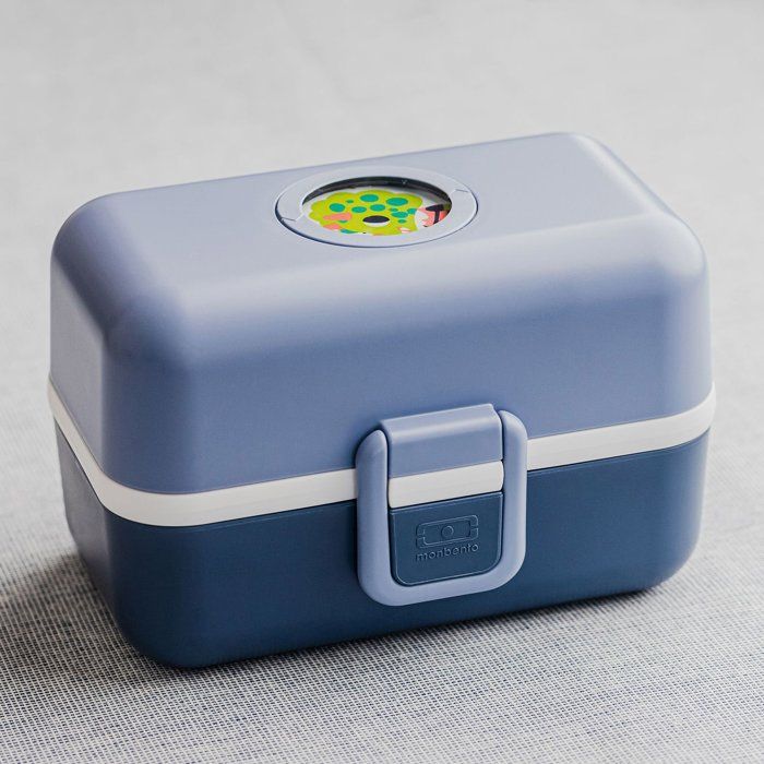 MONBENTO Children's Lunch Box - 3 Compartments - 500 ml - MB Tresor Infinity Blue