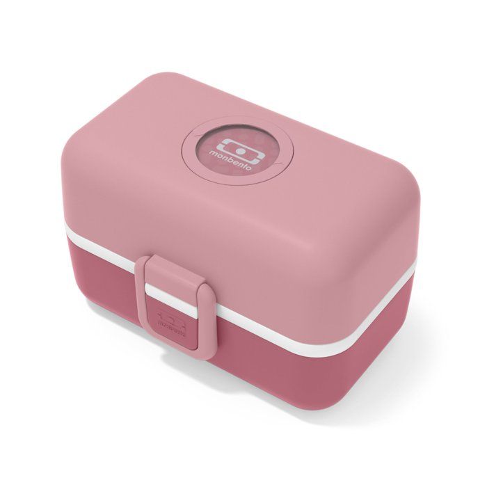 MONBENTO Children's Lunch Box - MB Tresor Rose Blush - 3 Compartments - BPA Free - 800 ml