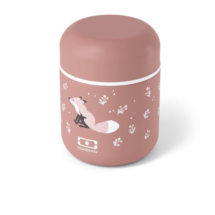 MONBENTO Small Insulated Lunch Box - Airtight - 280 ml - MB Capsule Fox