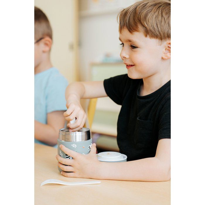 MONBENTO Small Insulated Lunch Box - Airtight - 280 ml - MB Capsule Fox