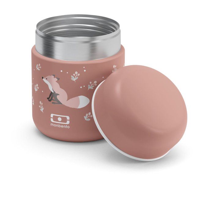 MONBENTO Small Insulated Lunch Box - Airtight - 280 ml - MB Capsule Fox