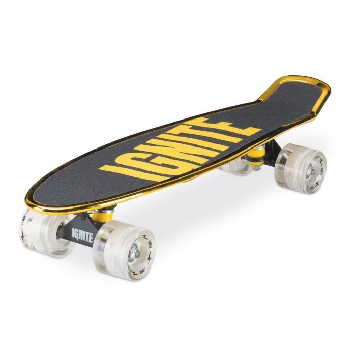 Light-Up Skateboard Set with Adjustable Helmet and Protective Gear