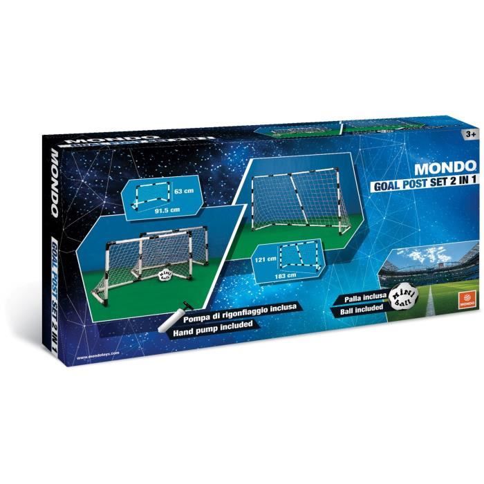 FIFA WORLD CUP 2018 Large Goal Cage - Modulable for 2 Mini Soccer Goals - with Ball