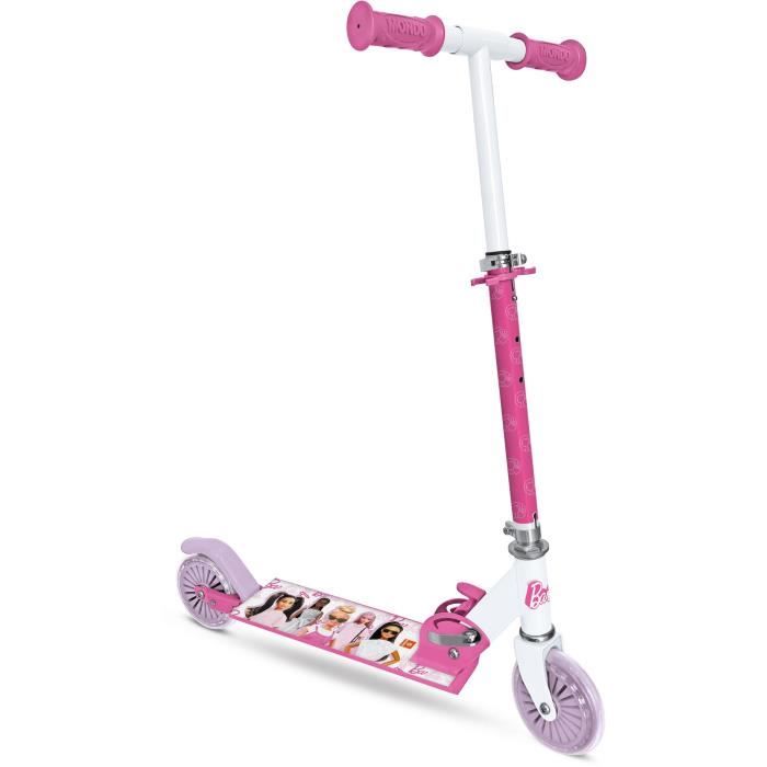 MONDO Barbie 2-Wheel Folding Scooter - Adjustable Handlebars