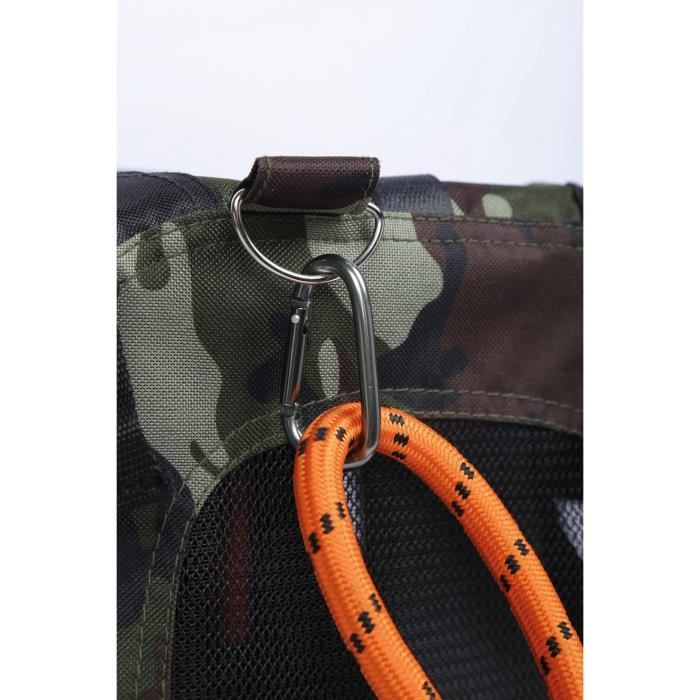 M PETS Pet Carrier Bag - REMIX 2 in 1 Camouflage & Orange - 41 x 28 x 28 cm - Foldable - Lightweight
