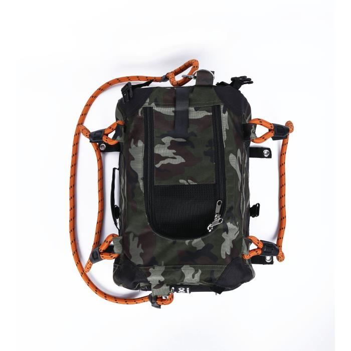 M PETS Pet Carrier Bag - REMIX 2 in 1 Camouflage & Orange - 41 x 28 x 28 cm - Foldable - Lightweight