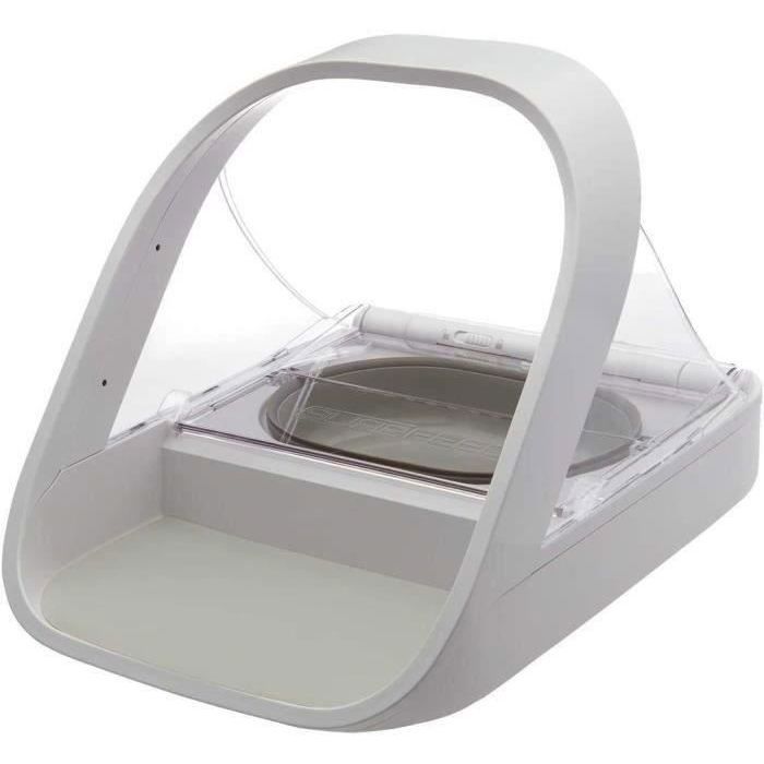 SUREFEED Microchip Pet Feeder - White - Includes Single Bowl, Double Bowl, Mat & ID Tag