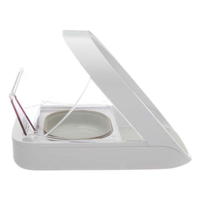SUREFEED Microchip Pet Feeder - White - Includes Single Bowl, Double Bowl, Mat & ID Tag