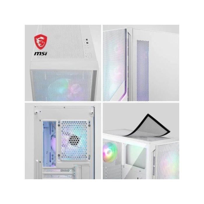 MSI PC Case MAG FORGE 320R AIRFLOW - White - ATX/Micro-ATX 306-7G23W21-HH9