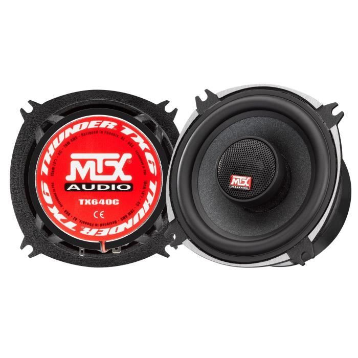 MTX AUDIO 2-way 10 cm 70W RMS Coaxial Speakers 70Wrms