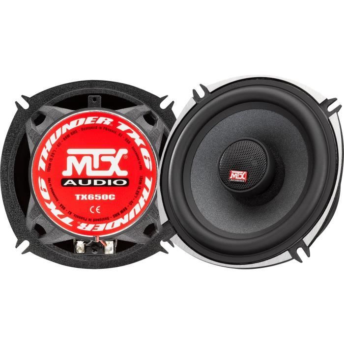 MTX TX650C 13 cm 2-Way Coaxial Speakers 80W RMS Aluminum Chassis