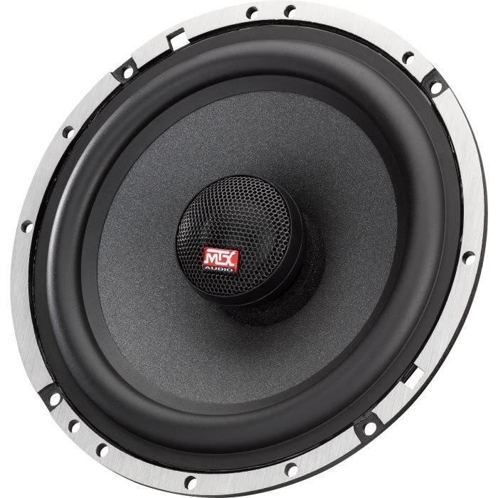 MTX TX665C 6.5" 2-Way Coaxial Car Speakers, 90W RMS, 4 Aluminum Drivers