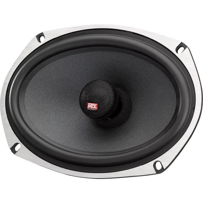 MTX TX669C 6x9" 2-Way Coaxial Car Speakers, 120W RMS, 4 Aluminum Drivers 15x23cm